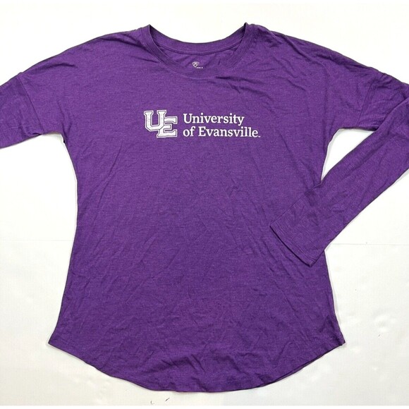 University of Evansville Top‎ of the World Purple Long Sleeve T Shirt Small - Picture 1 of 4